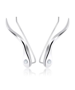 Silver Earring Slender Design EL-105